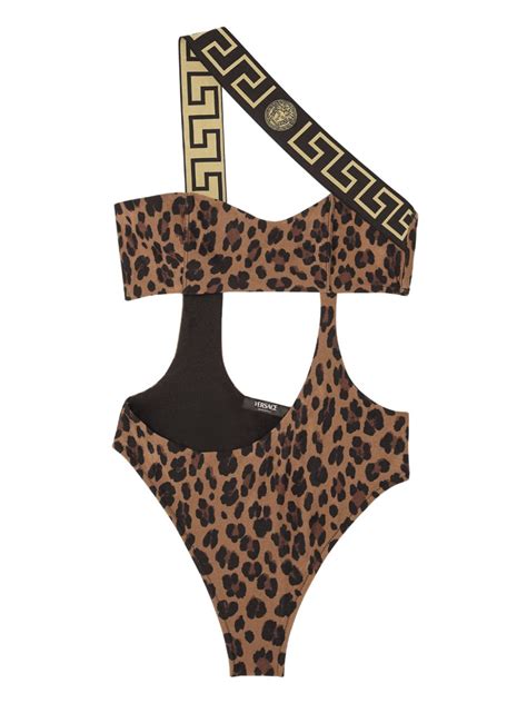 Versace leopard greca bikini